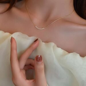 Anaya Faux Pearl Decor Necklace