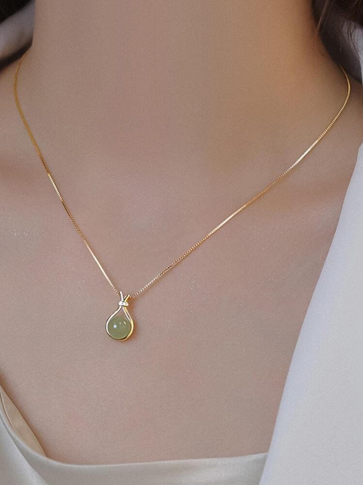 Water-drop Charm Necklace