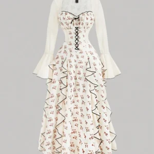 Anaya Floral Printed Long Dress