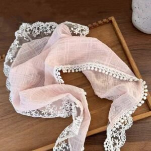 Floral Lace Triangle Scarf Headband