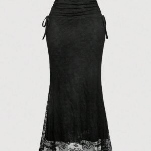 Anaya High Waist Mermaid Lace Skirt