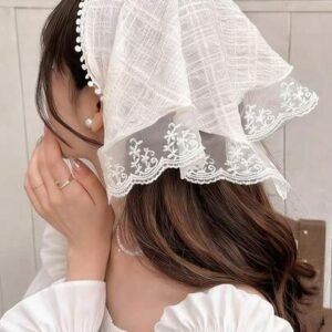 Floral Lace Triangle Scarf Headband