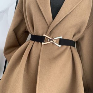 Symmetrical Buckle Elastic Fashion Belt