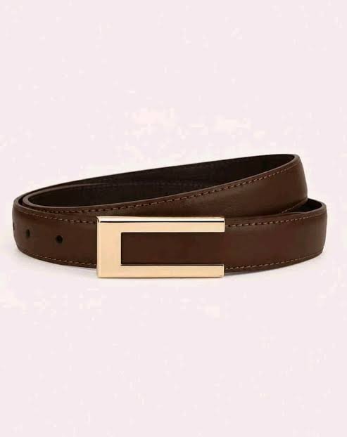 Coffee Brown High-End Alloy Material Belt